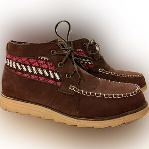 Muk Luks Brown Suede Ankle Boots
